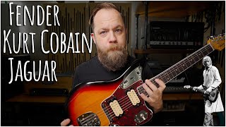 Video thumbnail for Amazing! Fender Kurt Cobain Jaguar! by Riffs, Beards & Gear