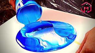 NEW STYLE of Fire and Ice Acrylic Pouring