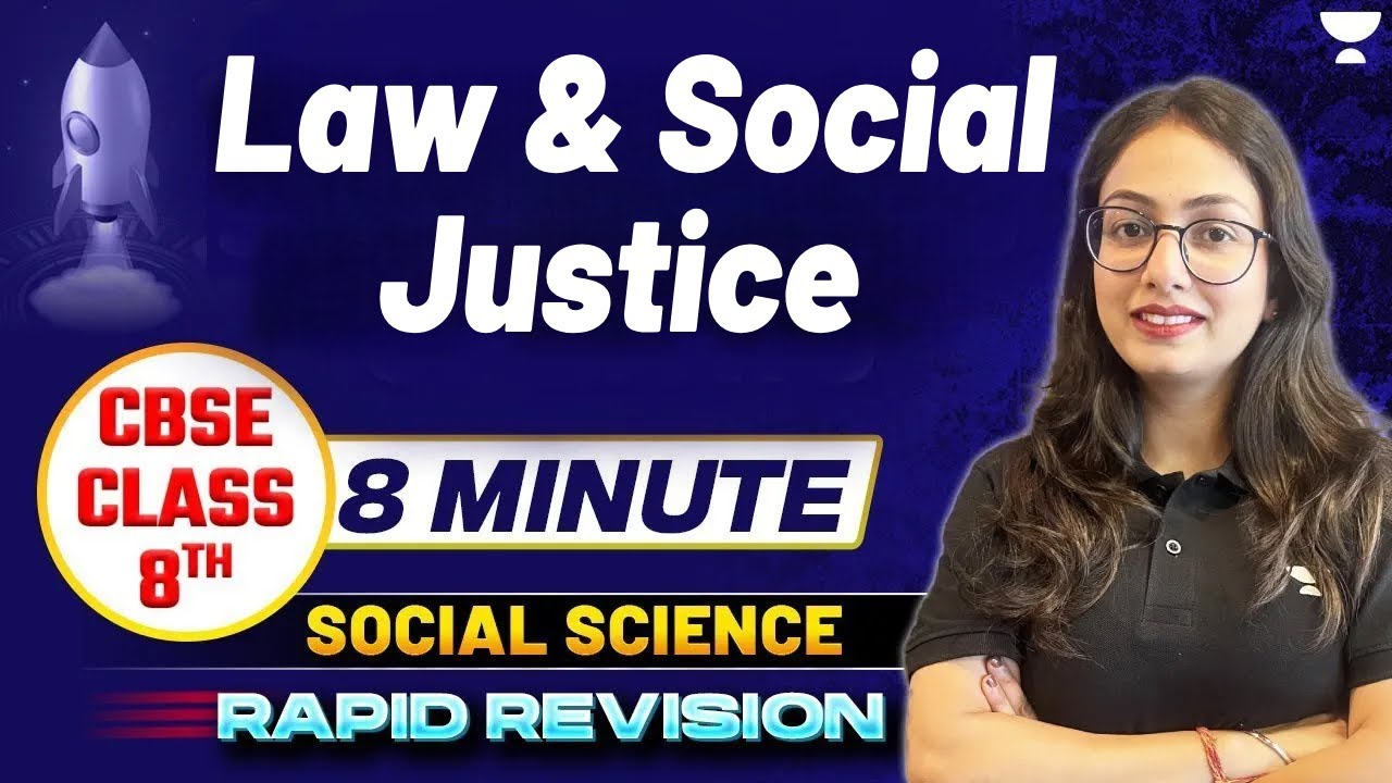 Law & Social Justice Class 8 | Civics Rapid Revision | By Supriya Ma'am