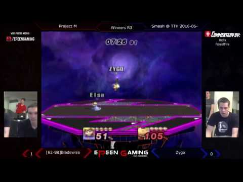 Smash @ TTH - [62-Bit]Bladewise (Peach) Vs. Zygo (Olimar) (Winners Semis) - Project M