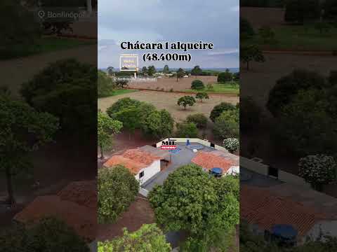 Chácara 1 alqueire ( 48.400 metros) Bonfinópolis-GO Toda formada capim brachiaria #chacaraavenda