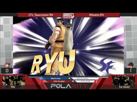 CFL Smackdown 94 WiiU Arcadian - Kiki (Diddy Kong) vs The Gount (Ryu) - Winners R4