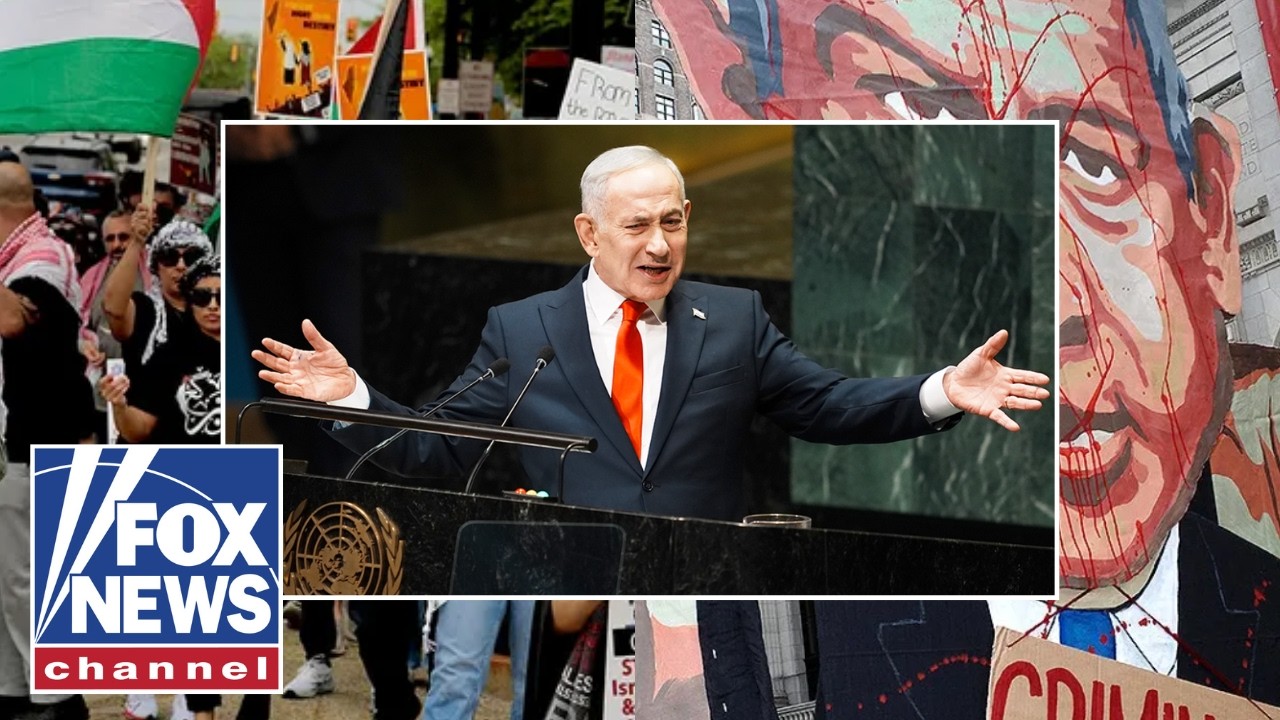 UN CLASH: Netanyahu slams Mamdani in speech against backdrop of protests