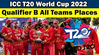 🏆 ICC Men's T20 World Cup Qualifier B 2022🏆All Teams Places🏆 Zimbabwe won Qualifier B