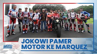 Ketika Presiden Joko Widodo Pamerkan Motor Kustom ke Marc Marquez