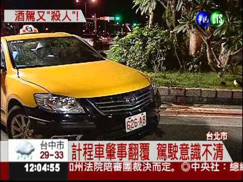 又是酒駕! 計程車撞機車1死1傷