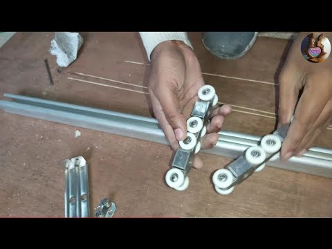 Sliding doors में! channel कैसे लगाते हैं? // How do the sliding doors channel install sliding door