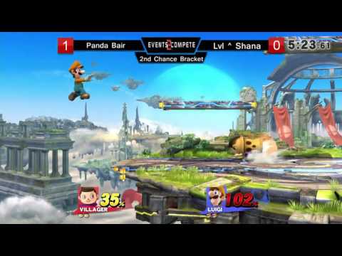 Chicago Sm4sh Summit – 2nd Chance Bracket – Panda Bair (Villager) vs. Lvl ^ Shana (Luigi)