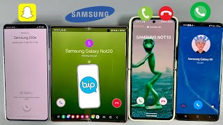 Google Meet + Incoming Calls Four Phones Outgoing Calling Galaxy Z Flip 3 vs Galaxy Fold 2 + Alcatel