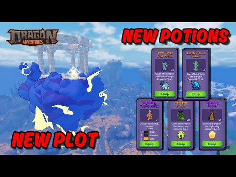 New Potions, Accessories, and Base Plot Showcase in Roblox Dragon Adventures