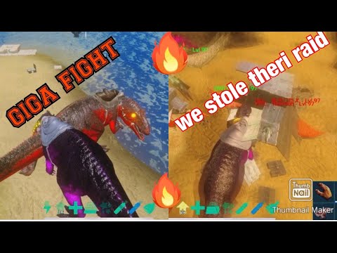 we stole their raid BIG profit and GIGA fight Esp10 (ARK MOBILE)