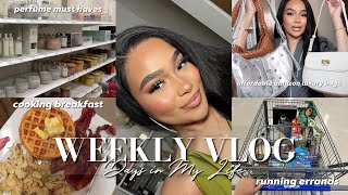 WEEKLY VLOG | Grwm + Perfume Must Haves + Amazon Luxury Bag Finds + Cooking Breakfast & MORE!