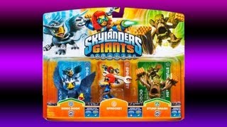 Skylanders Giants - Sonic Boom, Sprocket & Stump Smash Unboxing (Triple - Pack)