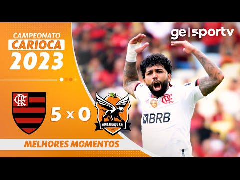 FLAMENGO 5 X 0 NOVA IGUAÇU | MELHORES MOMENTOS | 3ª RODADA CARIOCA 2023 | ge.globo