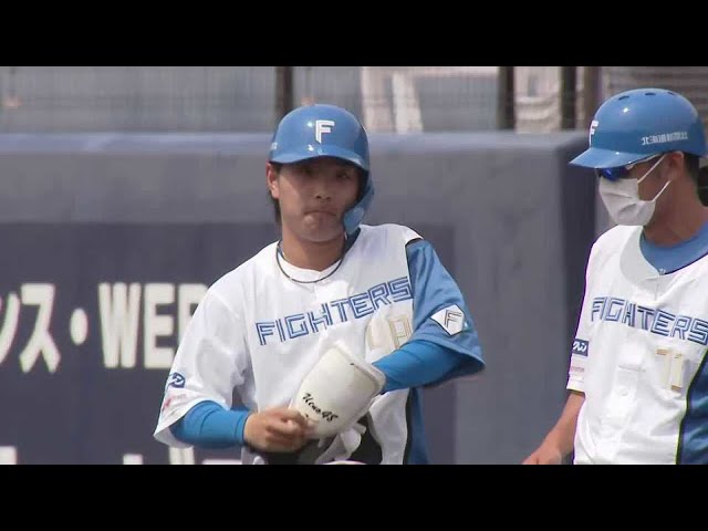 【ファーム】ファイターズ・上野響平 チャンスを逃さずタイムリー内野安打!! 2022年5月26日  北海道日本ハムファイターズ 対 読売ジャイアンツ