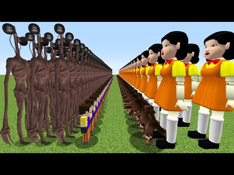 GİZEMLİ ORDUSU VS KORKUTUCU ORDUSU 😱 - Minecraft