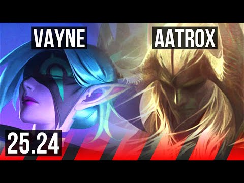 VAYNE vs AATROX (TOP) | Good KDA: 13/2/7 | EUW Challenger | 25.24
