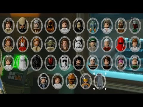LEGO Star Wars: The Force Awakens - All Carbonite Brick Characters Unlocked