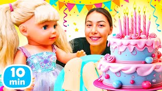 Baby Born Spielzeug Videos für Kinder. Spielspaß mit Melis - 3 Folgen am Stück