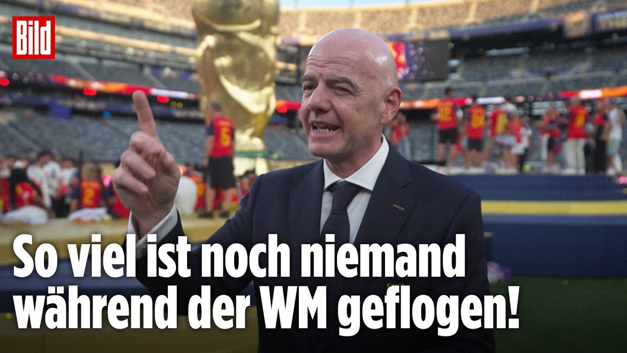 Infantinos WM-Flugbilanz: Er flog drei Mal um die Welt