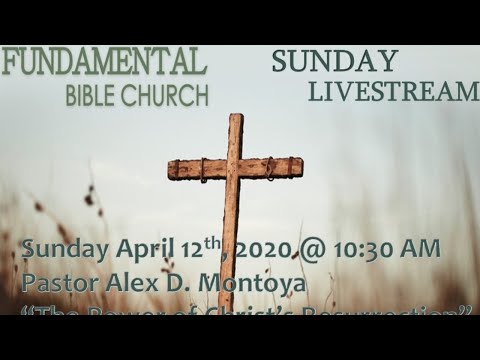 Special FFBC LiveStream Easter Sunday - April 12, 2020