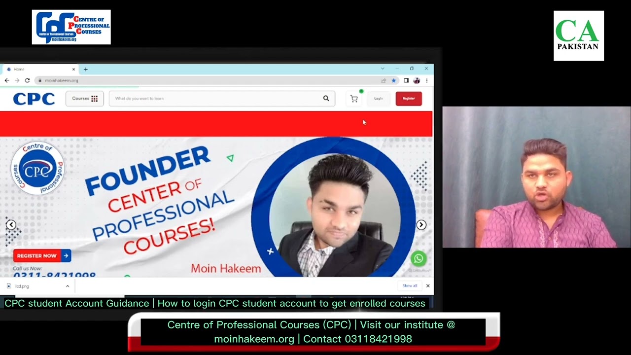 How to login CPC student account | 03118421998