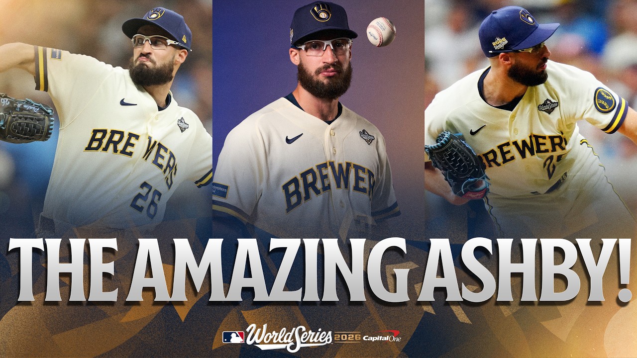 Aaron Ashby has DOMINATED out of the 'pen for the Brewers in the World Series! 🔥 (10 outs, 0 runs!)