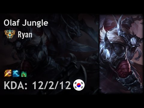 Olaf Jungle vs Kindred - Ryan - KR Challenger Patch 6.19