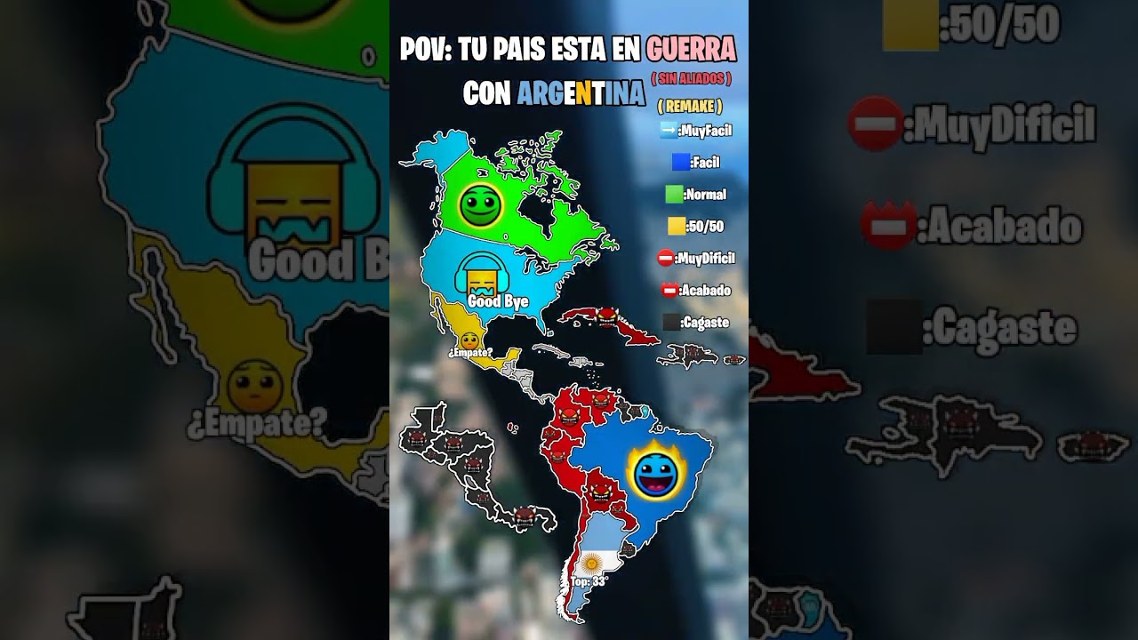 Pov: Tu Pais Esta En Guerra Con Argentina 🇦🇷⚔ (Remake) #latam #geografia #argentina