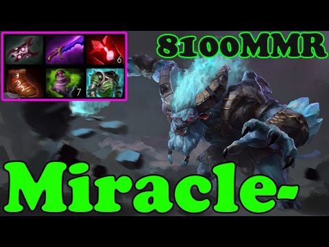 Dota 2 - Miracle- 8100 MMR Plays Spirit Breaker - Ranked Match Gameplay