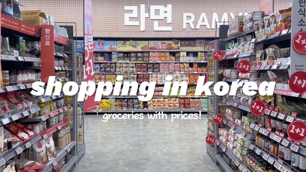 shopping in korea vlog 🇰🇷 supermarket food haul with prices 🥒🍋 easy & healthy meal recipes 