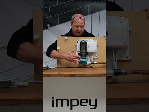 Waste Pumped Wetroom Solution with a Whale Pump #60SecondSolutions #impeywetrooms #installertraining