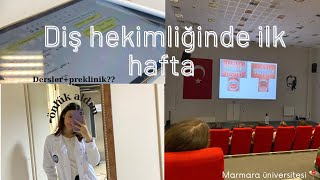 Diş Hekimliği VLOG || ilk iki gün nasıl geçti? Malzemeler ve dersler ✨
