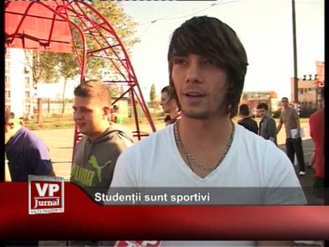 Studenții sunt sportivi