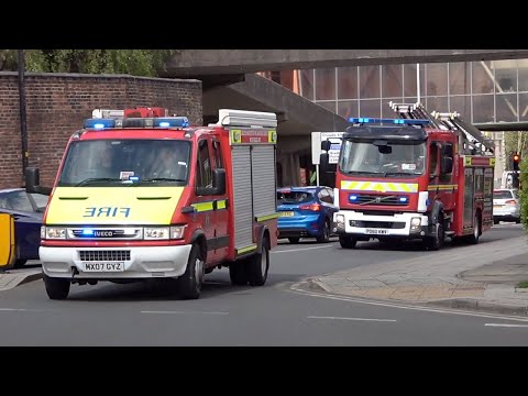 *HI-LO* Eccles Water Incident Unit And Pump Responding - Greater Manchester Fire And Rescue Service