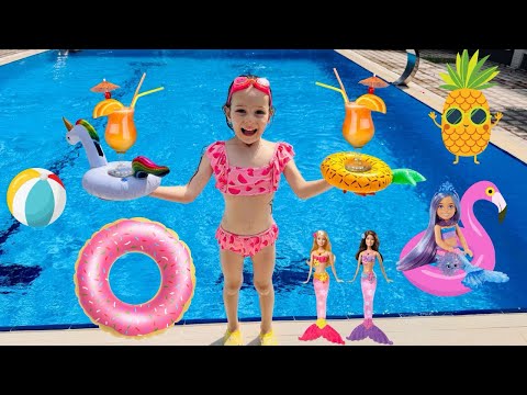 TÜM YAZI ADA İLE HAVUZDA EVCİLİK OYNAYARAK GEÇİRDİK! 