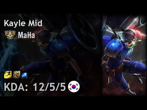 Kayle Mid vs Cassiopeia - MaHa - KR Challenger Patch 7.2