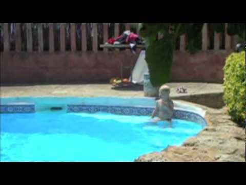 Olivia swimming at age 2, & speaking in 3 languages :)