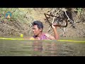Adventure Life in Forest & Cooking Food - Building Floating House in River Episode I