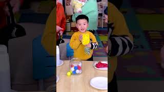 Catching the ping-pong ball challenge is exciting. Let's play it at New Year's Day gathering!