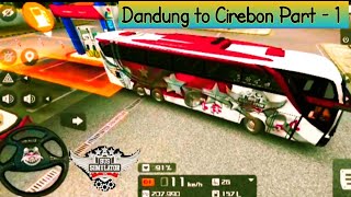 Bus Simulator Indonesia Mud Map Mod | Dandung to Cirebon Part - 1 | Android Gameplay