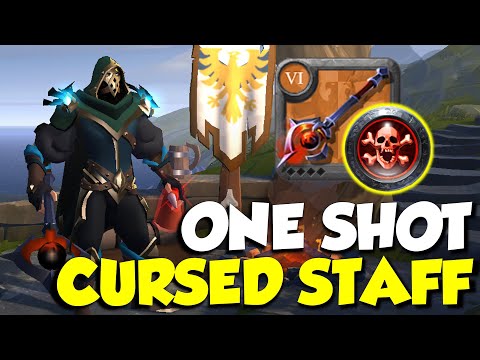 ONE SHOT CURSED STAFF BUILD | Solo PvP | Corrupted Dungeon Albion Online