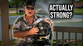 Battery Powered Fan for Camping or Garage? BougeRV Review