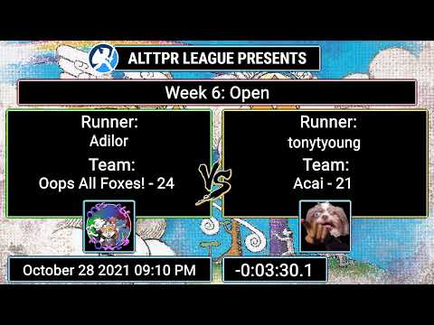 ALTTPR League Season 4 Week 6: Oops All Foxes! (Adilor) vs. Acai (tonytyoung)