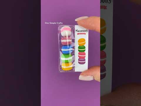 How to make DIY miniature Macarons #diy #mini #macarons