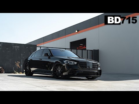Elevated Class in all Black: The Mercedes S580 with BD-715 Wheels