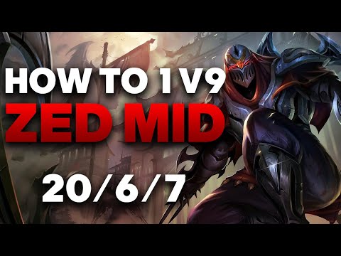 Vapora Dark Zed Mid Gameplay - How to 1v9 on Zed in Season 11 | League of Legends