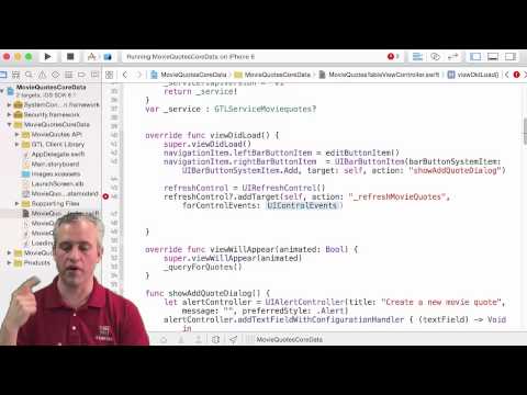 Adding a UIRefreshControl to our MovieQuotes app