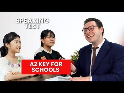 |A2 KEY FOR SCHOOL SPEAKING TEST - HUYỀN ANH AND HẢI VÂN | Charles English Junior