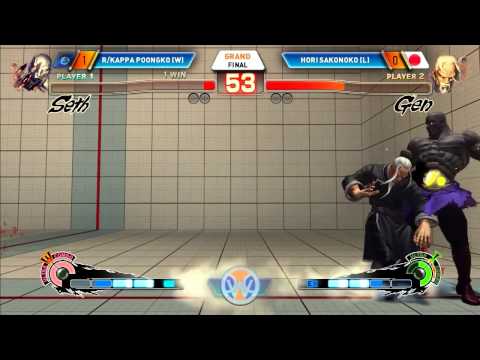 [EN] CWC 2015 - USF4 Solo - Grand Final - R/Kappa Poongko Vs Hori | Sakonoko